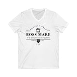 "It's Good To Be Queen" Unisex Jersey Short Sleeve V-Neck Tee