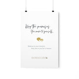 Keep the Promises You Make to Yourself Poster